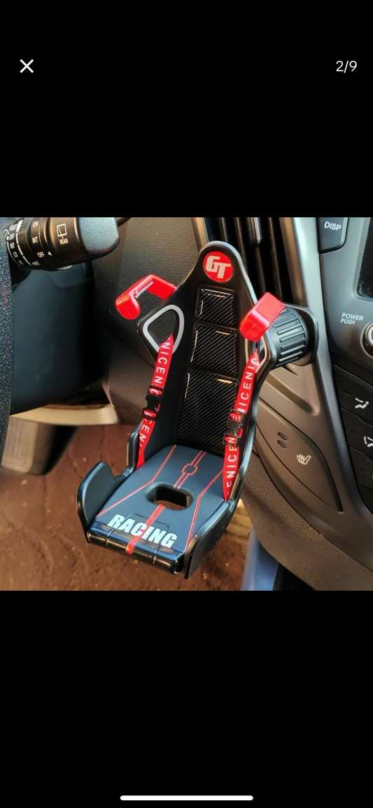 Racing seat Phone holder