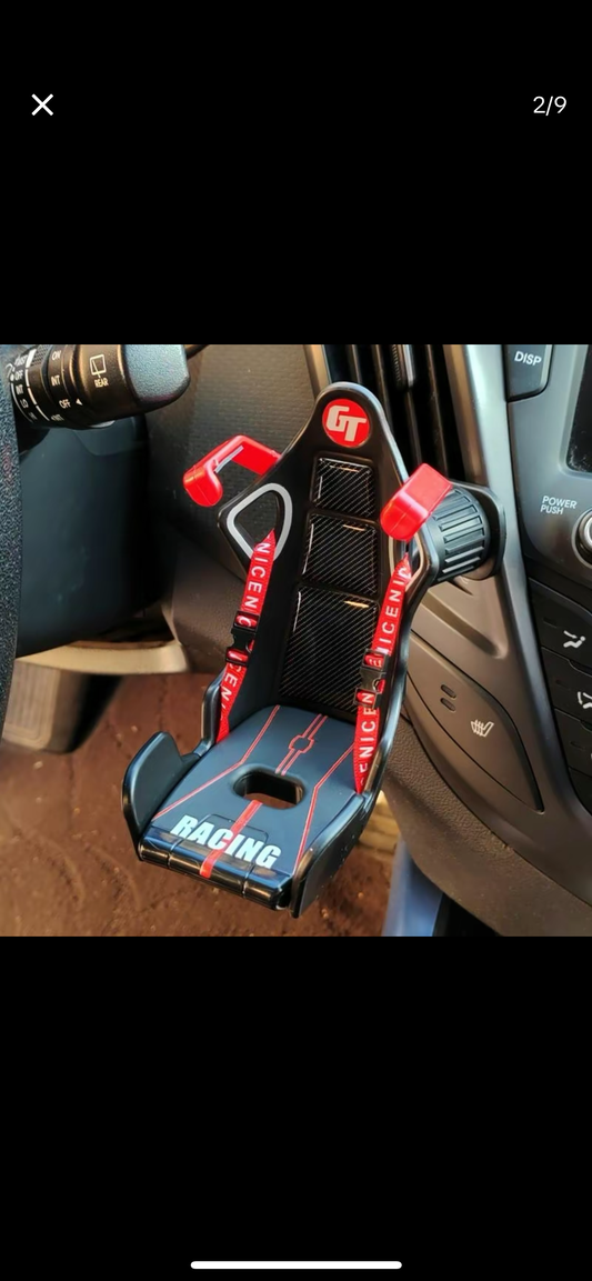 Racing seat Phone holder